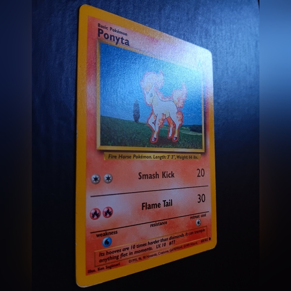 Ponyta Pokemon Card - Base Set - NO. 60/102 Common Non-Holo - Picture 3 of 9